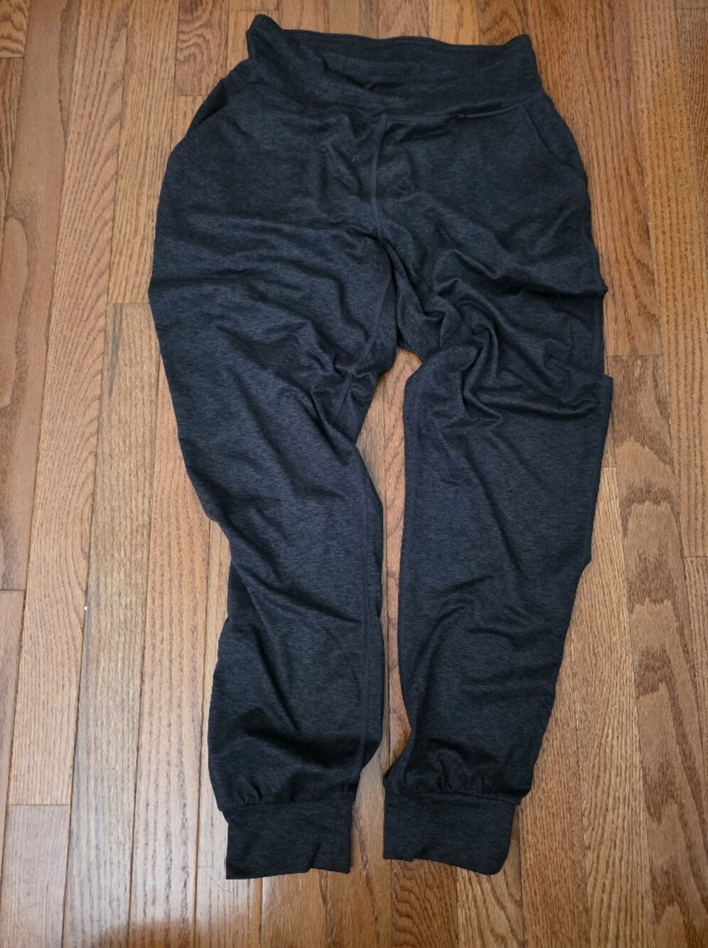 Womenss Dark Gray Drawstring Jogger Pants